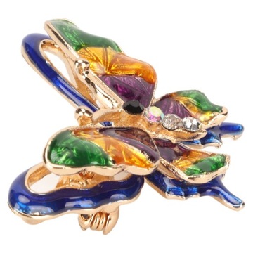 Женская брошь в элегантном стиле в форме бабочки