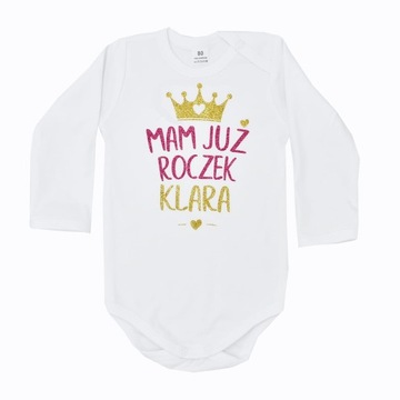 Body mam już roczek z imieniem urodziny impreza
