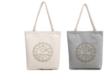 СУМКА ИЗ КАНВАСА С ПРИНТОМ СТРУНОЧНАЯ СУМКА-ШОППЕР