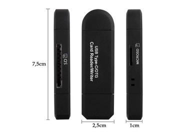 Устройство чтения карт SD Micro SD TF USB USB-C Micro USB 3 в 1