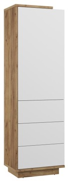 meble BRITA 01 bieliźniarka 1D dąb craft złoty
