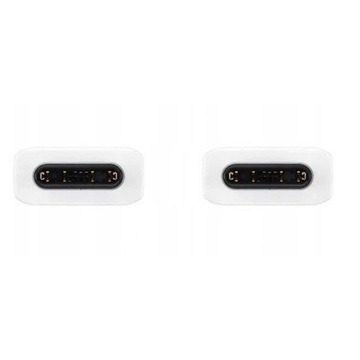 ОРИГИНАЛЬНЫЙ КАБЕЛЬ SAMSUNG 2x USB-C USB TYPE C EP-DA705BWE 1M 100CM БЕЛЫЙ