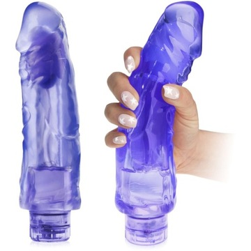 DUŻY ŻELOWY WIBRATOR GRUBY PENIS XXL ŚREDNICA 6cm
