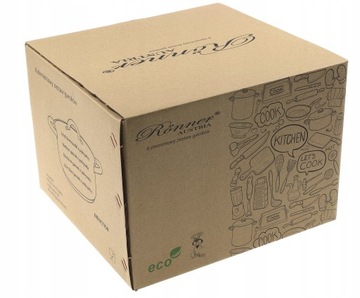 Набор горшков НАБОР 8 шт. Гаенки Кастрюля Индукционная