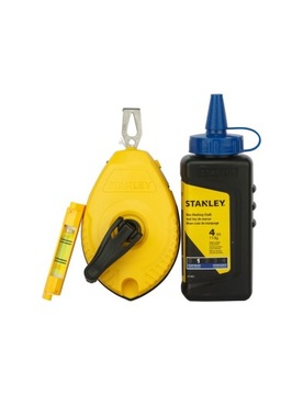 Маркировочный канат OPP, 30 м, набор мел + уровень Stanley 0-47-443