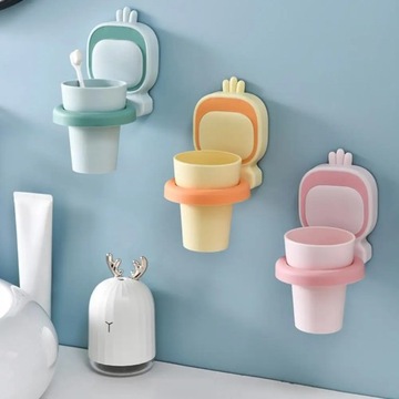 Подставка для зубных щеток, очаровательный мультяшный редис, настенная чашка для зубной щетки