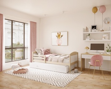 Кровать детская 190х80 сосна белая MATEUSZ P2