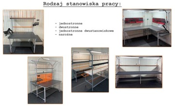 Stanowisko stół do pakowania paczek 160 x 80 x 180