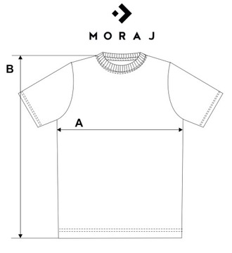 T-Shirt Męski Koszulka Krótki Rękaw Biała PREMIUM Bawełna czesana MORAJ XL