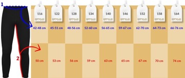 LEGGINSY TERMOAKTYWNE DZIECIĘCE 122 CIEPŁE MESZEK TREMOREGULACJA DRY POLSKA