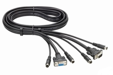 Kabel KVM 1x VGA M/F + 2x PS/2 M/M 1,8m. THOMSON
