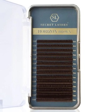 Rzęsy Secret Lashes Horizon Brown Mix C, 0.07, 7-14 mm