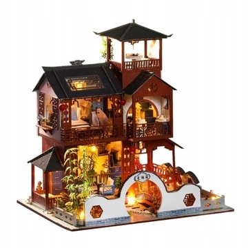 Miniaturowy domek dla lalek DIY House Kit