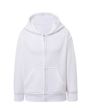 Bluza dziecięca z kapturem biała 110-122