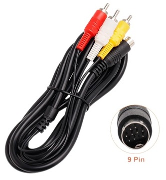 АУДИО/ВИДЕО RCA КАБЕЛЬ ДЛЯ SEGA GENESIS 2 3 MEGA DRIVE 2 180 СМ