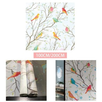 Folia Okienna Ptak Prywatność Okno Biała 35cmx100 cm