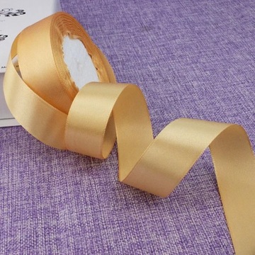 Ленты из шелкового атласа шириной 2 см, золотые, серебряные, белые, черные, фиолетовые, желтые.