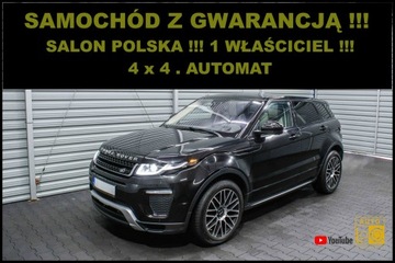 Land Rover Range Rover Evoque I SUV 5d Facelifting 2.0D TD4 180KM 2016 Land Rover Range Rover Evoque 100% BEZWYPADEK +