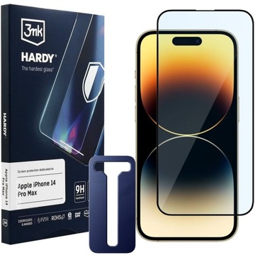 3mk HARDY Szkło Hartowane Premium do Apple iPhone 14 Pro Max + APLIKATOR