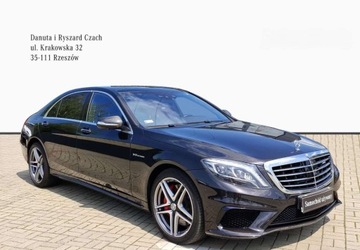 Mercedes Klasa S W222 Limuzyna wersja długa AMG S 63 AMG 585KM 2016 Mercedes-Benz Klasa S 63 AMG 4MATIC L Salon Polska Niski przebieg Desig, zdjęcie 6
