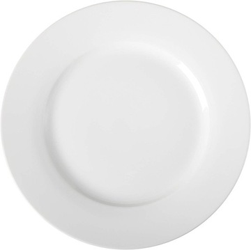 Amazon Basics 6-częściowy zestaw białych talerzy