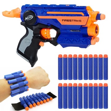 WYRZUTNIA NERF FIRESTRIKE LASER 23 STRZAŁKI OPASKA