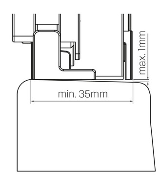 SMART BLACK Шторка для ванны 120x150 выдвижная