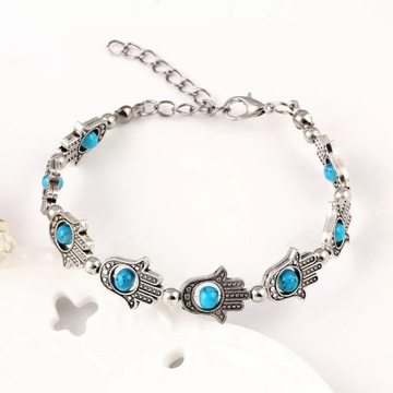 Amulet bransoletka ręka fatimy hamsa turecka 8