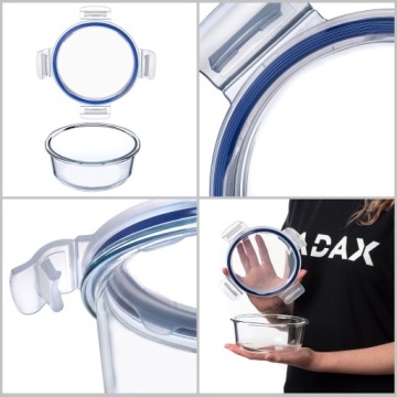 СТЕКЛЯННЫЙ КОНТЕЙНЕР ПИЩЕВЫЙ 620 МЛ С КРЫШКОЙ LUNCH BOX