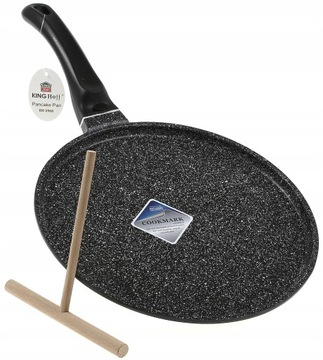 Patelnia do naleśników Cieżka 26 cm marmurowa 3960