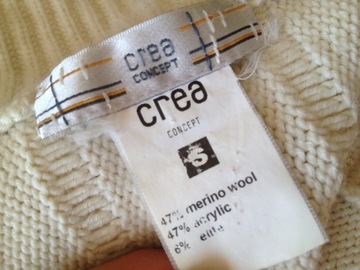 CREA CONCEPT - piękny -SWETER- wełna - S (36) -