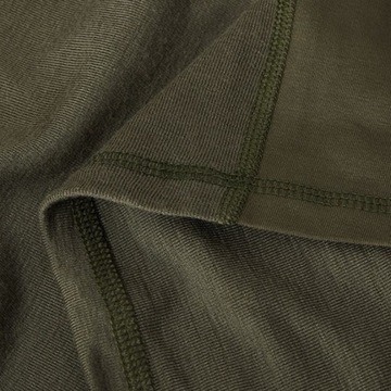 T-shirt męski bambus wełna MERINO WOOL khaki M