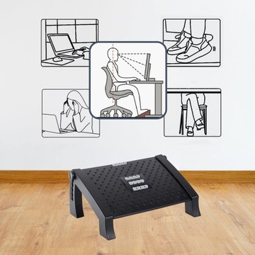 РЕГУЛИРУЕМАЯ ПОДНОГКА, НАСТОЛЬНАЯ ПОДНОГКА С ФУНКЦИЕЙ МАССАЖА, ЭРГОНОМИЧНАЯ