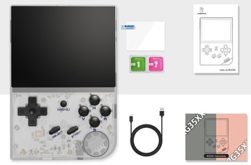 Портативная мобильная игровая консоль в стиле ретро Anbernic RG35XX 2024 64 ГБ IPS белая