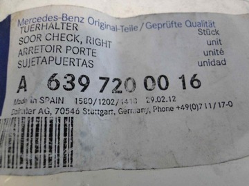 MERCEDES VITO W639 639 РУЧКА ПЕРЕДНЕЙ ДВЕРИ