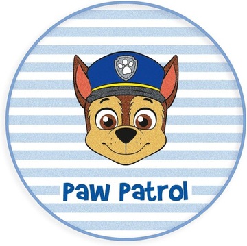 Dywan dziecięcy antypoślizgowy Psi Patrol Chase 90cm - idealny do zabawy