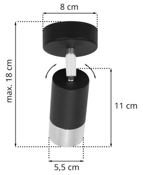 ПОТОЛОЧНЫЙ НАСТЕННЫЙ СВЕТИЛЬНИК GU10 ТОЧЕЧНЫЙ СВЕТОДИОДНЫЙ НАСТЕННЫЙ СВЕТИЛЬНИК