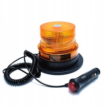 LAMPA OSTRZEGAWCZA KOGUT LED STROBO 12V 24V MAGNES