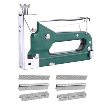 Staple Gun Manual for Wood, Crafts, Carpentry Decoration DIY Powerful green