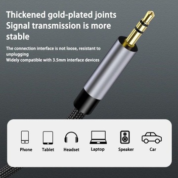 Kabel Aux USB C do 3,5 mm o długości 1 m do konwertera typu C