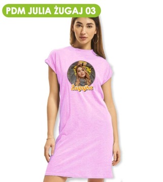 РОЗОВАЯ НОЧНАЯ РУБАШКА размер M PDM JULIA ŻUGAJ 01