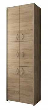 SZAFKA ŁAZIENKOWA SŁUPEK REGAŁ DĄB SONOMA 6D 56 CM