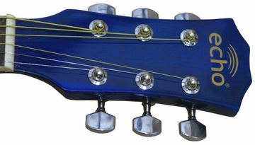 PIĘKNIE ZDOBIONA GITARA AKUSTYCZNA ECHO917+DODATKI