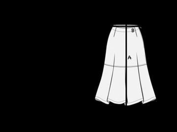 Spódnica midi w pepitkę damska MANGO czarna XS