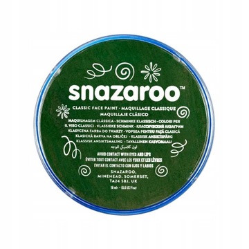 Snazaroo Farba do ciała 18 ml: Dark Green