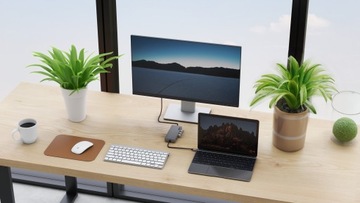 Концентратор Usb C Док-станция 5 в 1 100 Вт HDMI 4K 60 Гц 3xUSB DEKO Lite