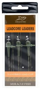 ZESTAW HELIKOPTEROWY LEADCORE ŁĄCZNIK 3SZT 75CM