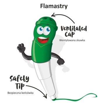 Colorino flamastry zmywalne Baby 8 kolorów