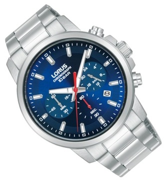Chronograf Męski zegarek na bransolecie Lorus RT323KX9 + GRAWER