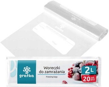 RAVI Woreczki do zamrażania Gratka 2 litry 20 sztuk